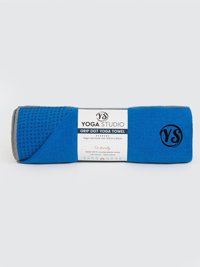 Non-Slip Premium Grip Dot Yoga Mat Towel for Hot Yoga & Pilates - Sweat Absorbent, Eco-Friendly Workout Accessory for Home & Studio Practice