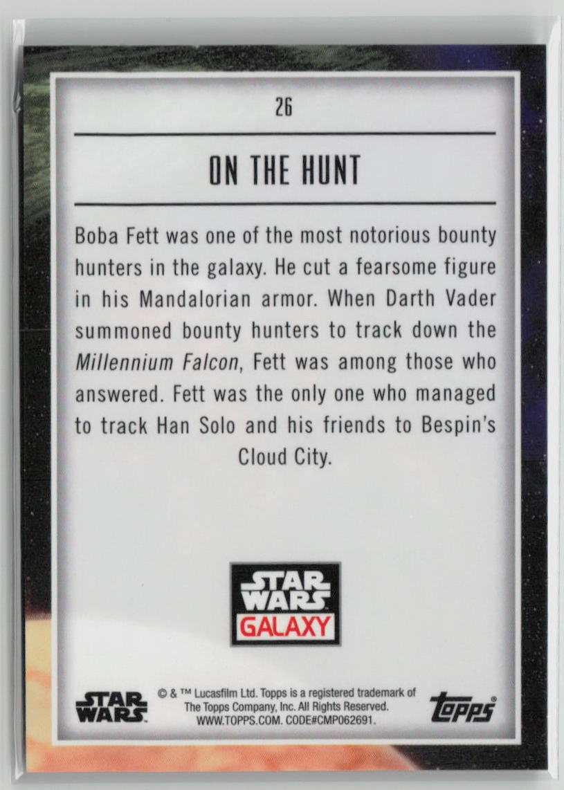 2023 Star Wars Galaxy Boba Fett On The Hunt 15/99 #26 Action Figure - Limited Edition Collectible for Display & Gifts | Perfect for Star Wars Fans, Collectors & Home Decor