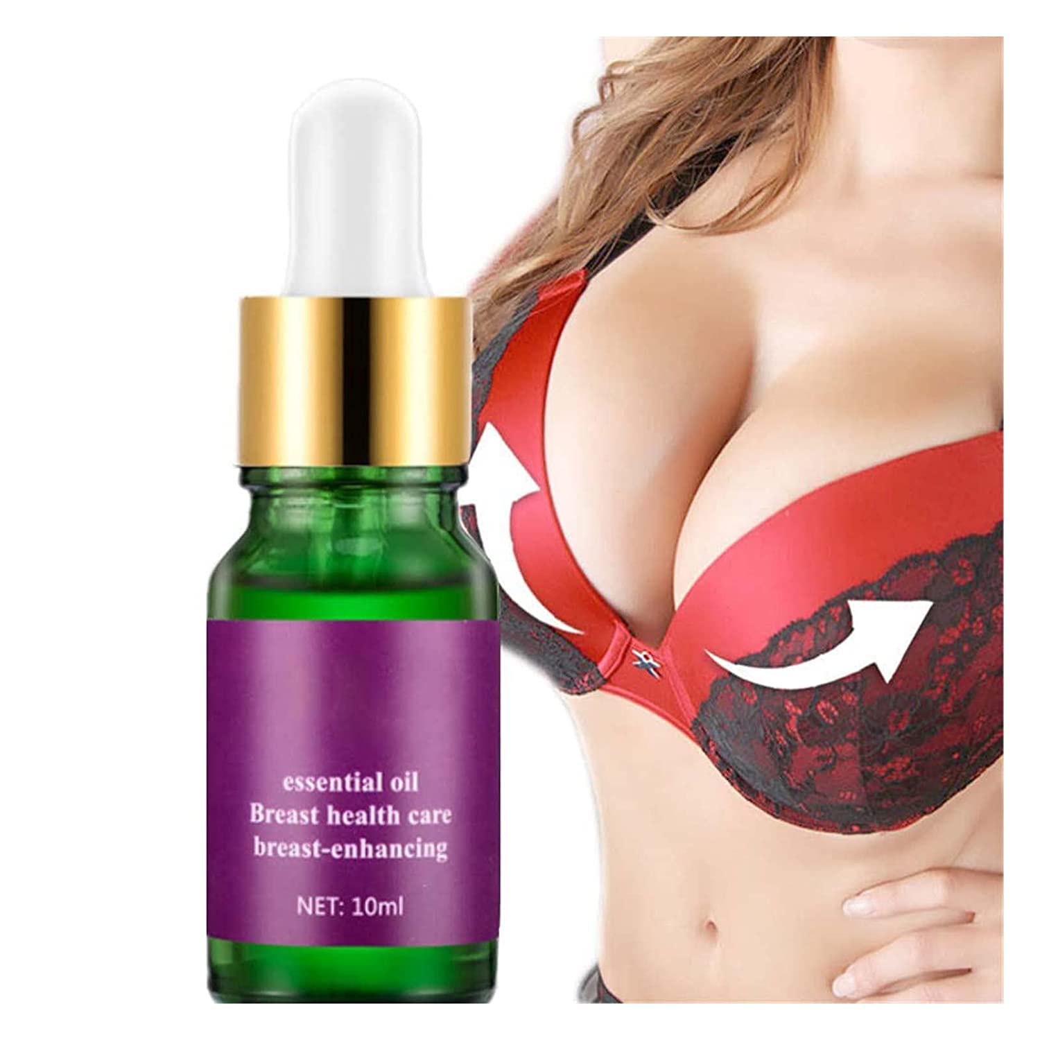**Lift & Firm Bust Essential Oil - Natural Breast Lifting & Plumping Serum, Organic Enlargement Massage Oil for Firming & Nourishing (3 Pack) - Perfect for Postpartum Care & Body Confidence Boost**