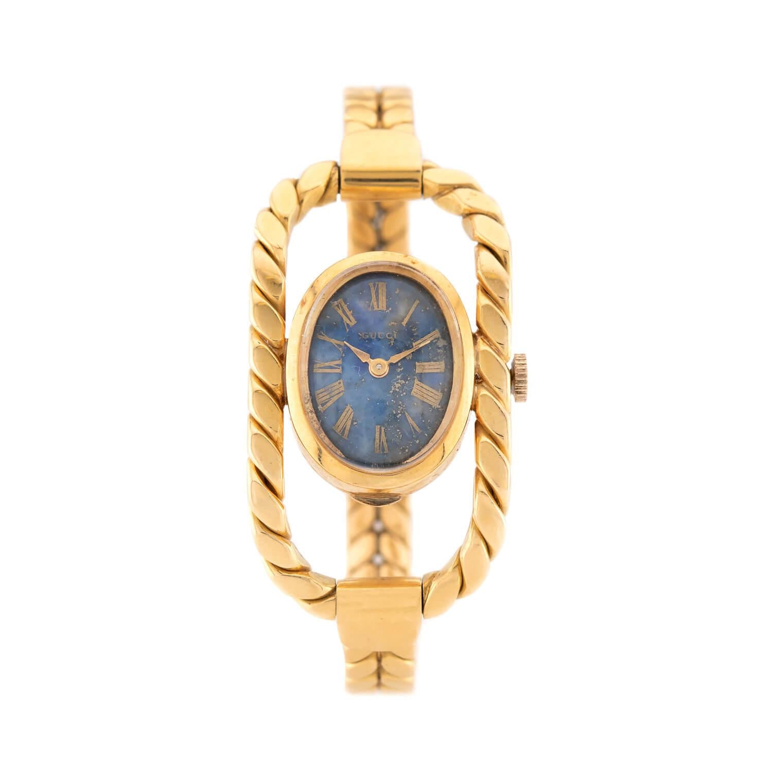 Vintage GUCCI 18k Gold Ladies Wristwatch - Luxury Women's Watch for Formal Events & Everyday Elegance