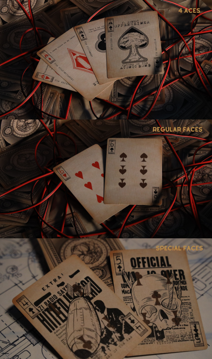 Oppenheimer Radiance Playing Cards - Premium Deck for Poker, Magic Tricks & Collectors | Perfect for Game Nights, Cardistry & Gifts
