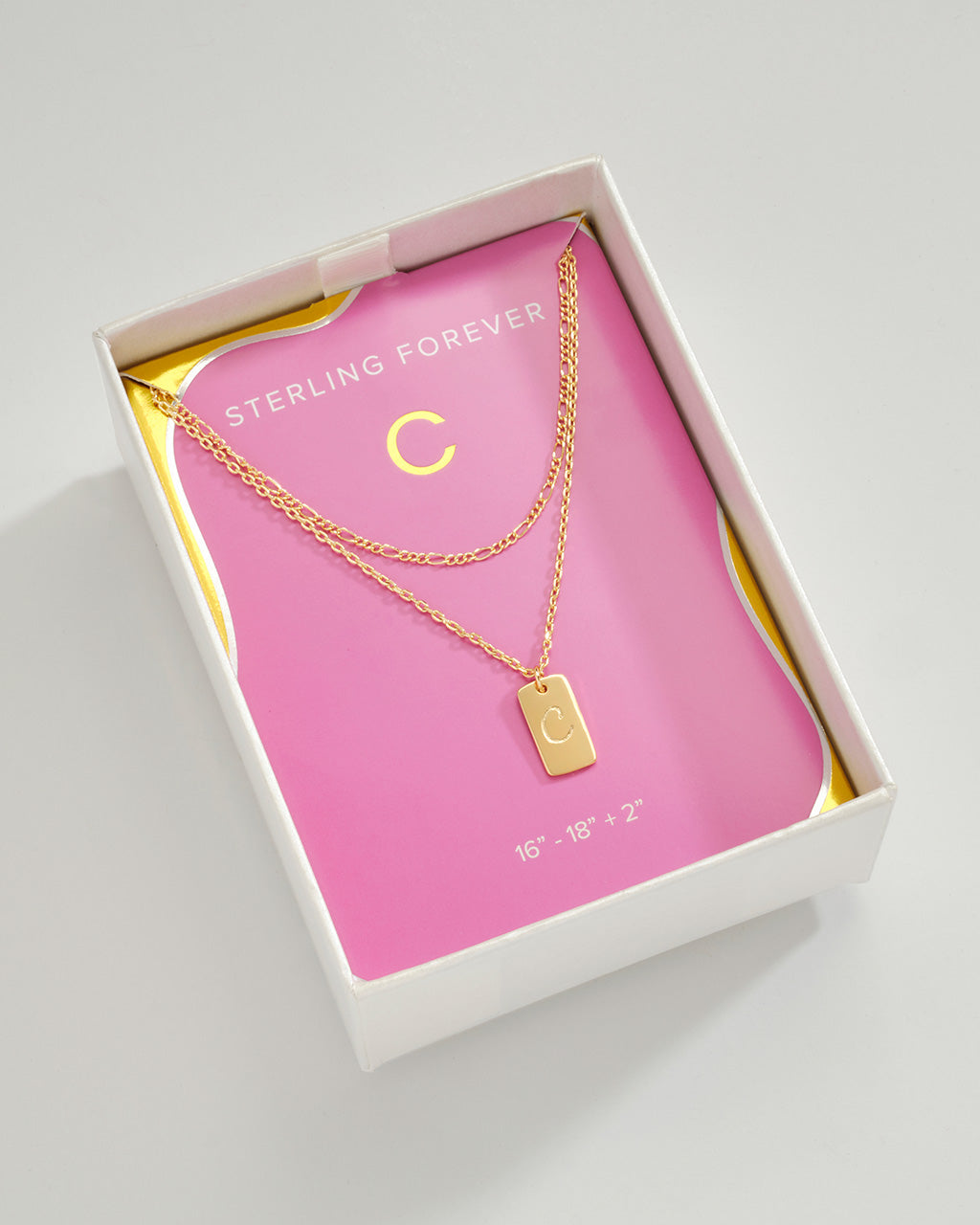 Layered Chain Necklace for Women - Initial Pendant Necklace, Dainty Gold & Silver Jewelry Gift for Her - Perfect for Everyday Wear, Date Night & Special Occasions