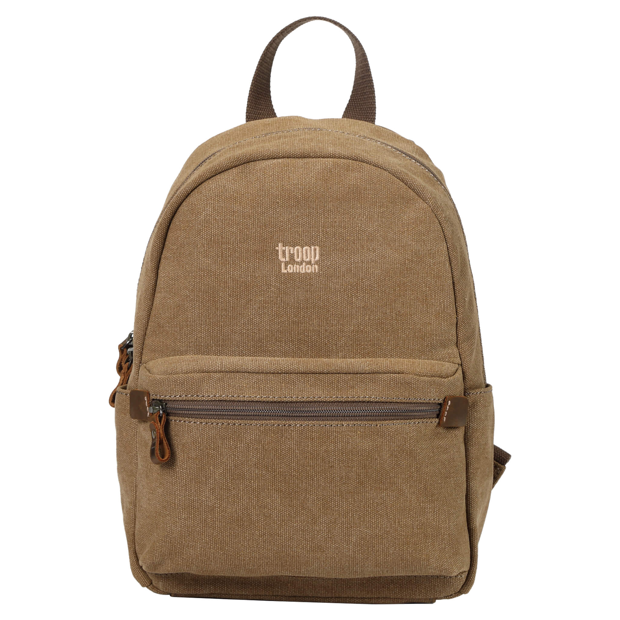 TRP0552 Troop London Classic Canvas Backpack - Small Water-Resistant School & Travel Backpack for Men & Women - Perfect for College, Commuting, and Outdoor Adventures