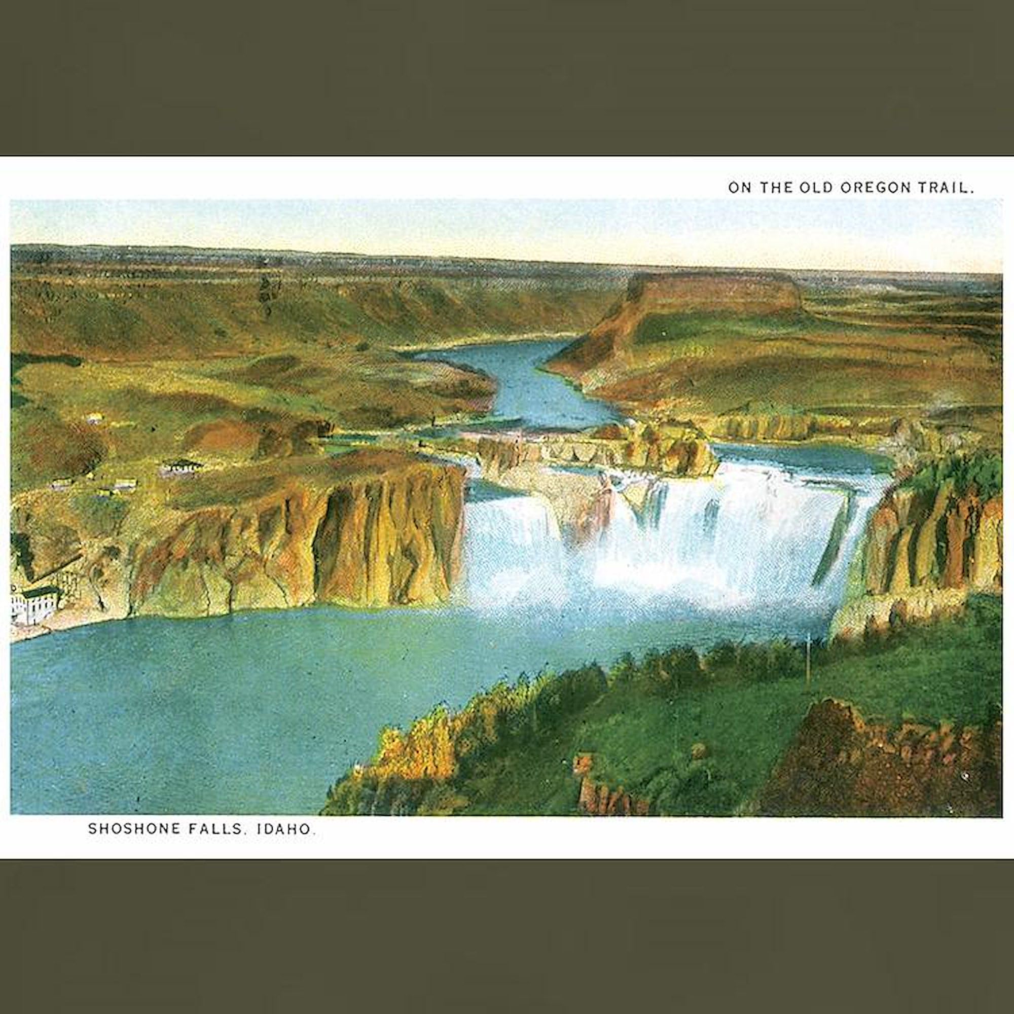 Shoshone Falls Idaho Dark T-Shirt for Men - 100% Cotton Classic Graphic Tee | Casual Wear, Travel Souvenir & Outdoor Adventure