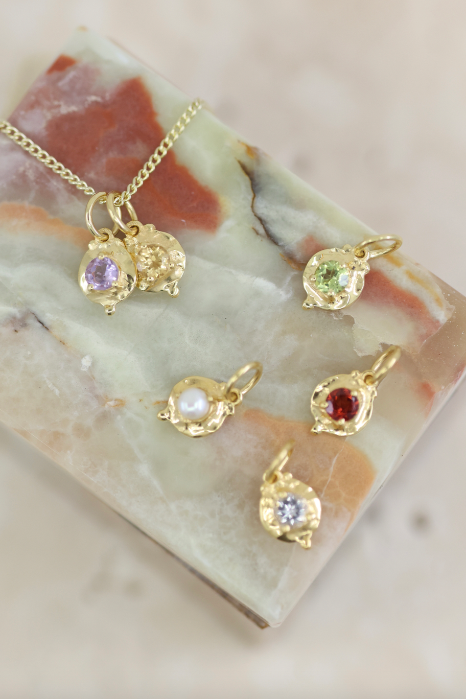 August Peridot Gold Birthstone Necklace Charm - Elegant 14K Gold Pendant for August Birthdays, Anniversary & Special Occasion Gifts