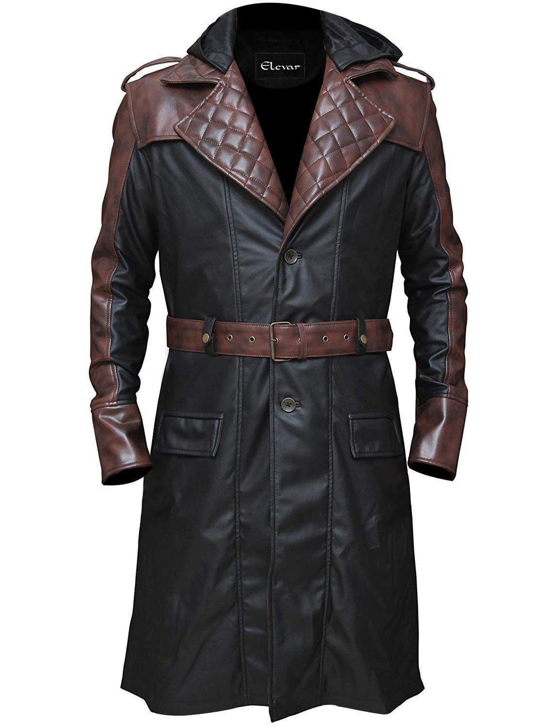 Genuine Faux Leather Jacket for Men - Stylish Vegan Leather Coat with Zipper Closure | Perfect for Casual Outfits, Date Nights & Motorcycle Rides