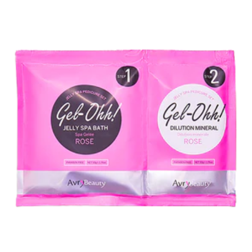 Avry Gel Ohh Jelly Spa Bath Rose - Luxurious Rose Scented Jelly Bath Soak for Relaxation & Self Care - Perfect for Spa Nights, Stress Relief & Romantic Baths
