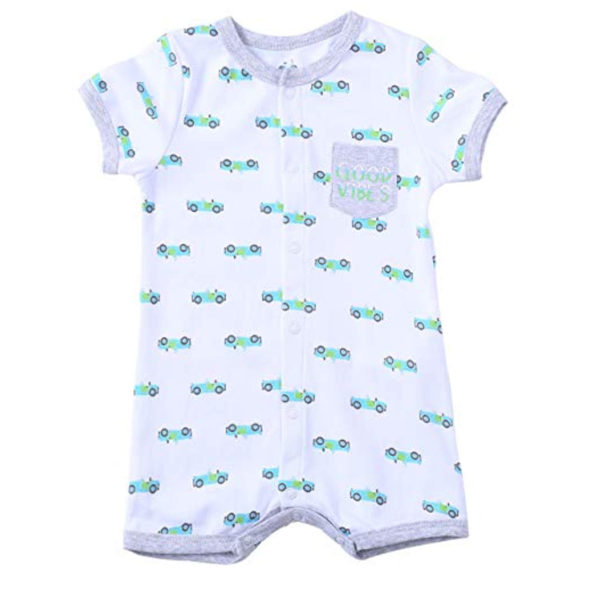 Baby Rompers for Summer - Soft Jumpsuit Coverall Sleep & Play Outfit 9-12 Months | Comfortable Cotton Pajamas for Infants, Perfect for Daycare & Bedtime