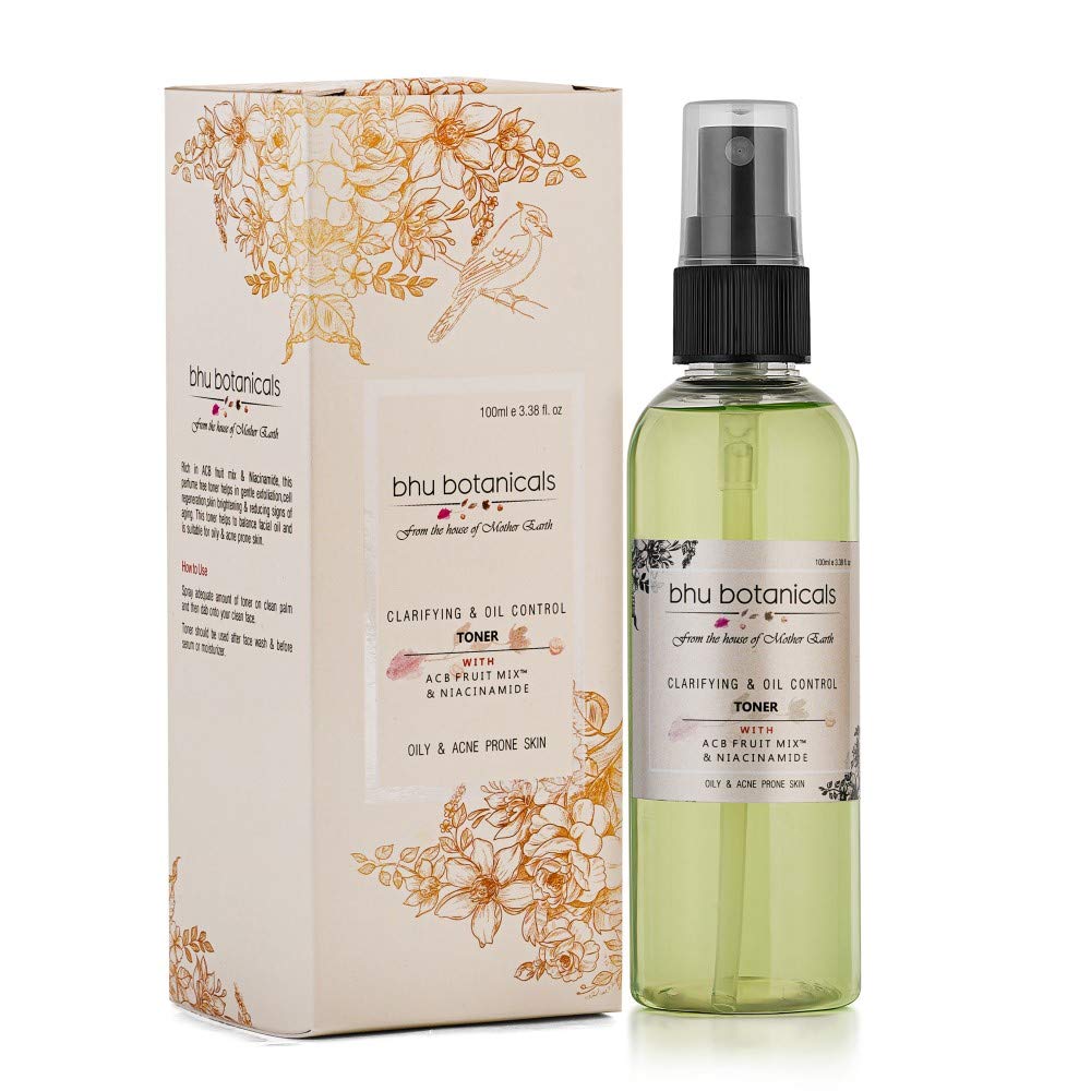 Oil Control & Clarifying Toner with ACB Fruit Mix™ & Niacinamide - 100ml for Oily & Acne-Prone Skin | Perfect for Daily Skincare Routine & Blemish Control