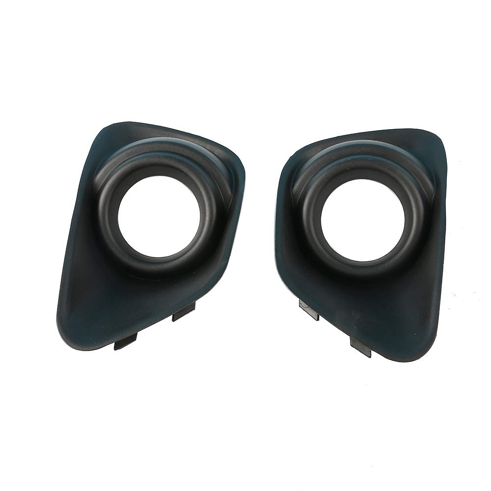 2011-2016 Jeep Compass Front Bumper Fog Light Trim Bezel Grille Pair (68109871AA 68109870AA) - Durable Replacement for Off-Road & City Driving