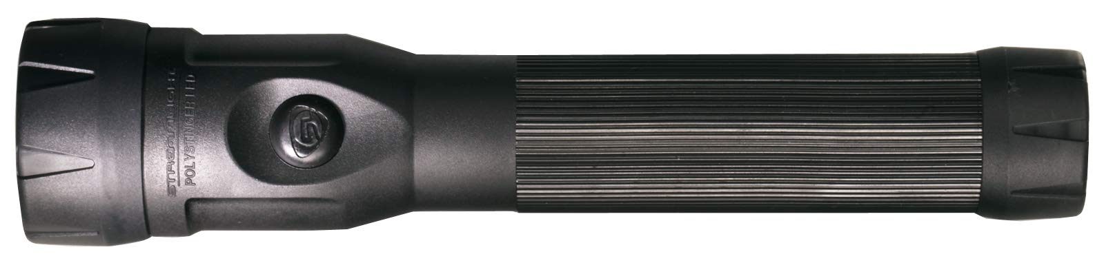 Streamlight 76134 PolyStinger LED Flashlight - 485 Lumens High-Output, Rechargeable with DC Charger & Piggyback Holder, Durable Black Tactical Flashlight for Police, Security, Camping & Emergency Use