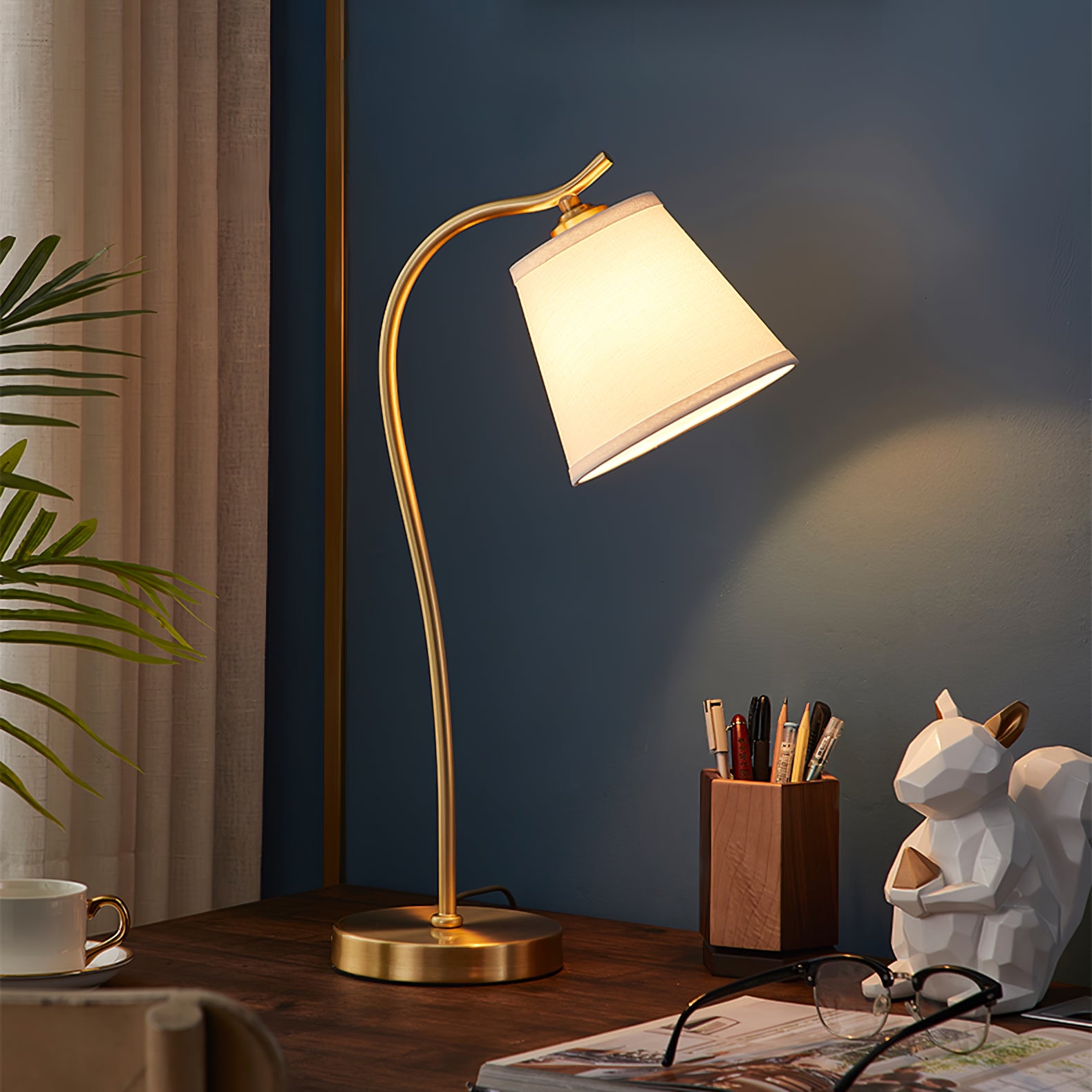 Aneta Table Lamp - Modern LED Desk Lamp with Adjustable Brightness & Color Temperature for Home Office, Bedroom, and Study Room Lighting