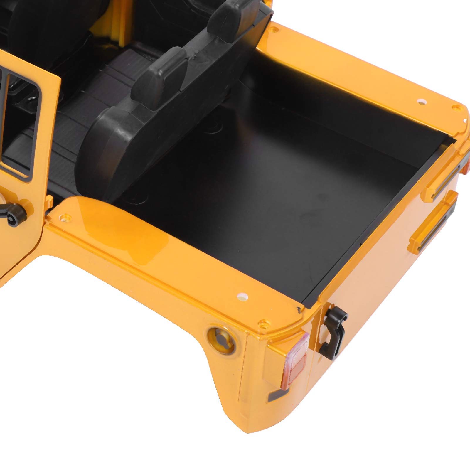 Evonecy Open RC Car Body Shell - Durable Anti-Collision Design for 1/10 Scale RC Cars & Toys (Yellow) - Perfect for Off-Road Racing, Drifting & RC Model Enthusiasts
