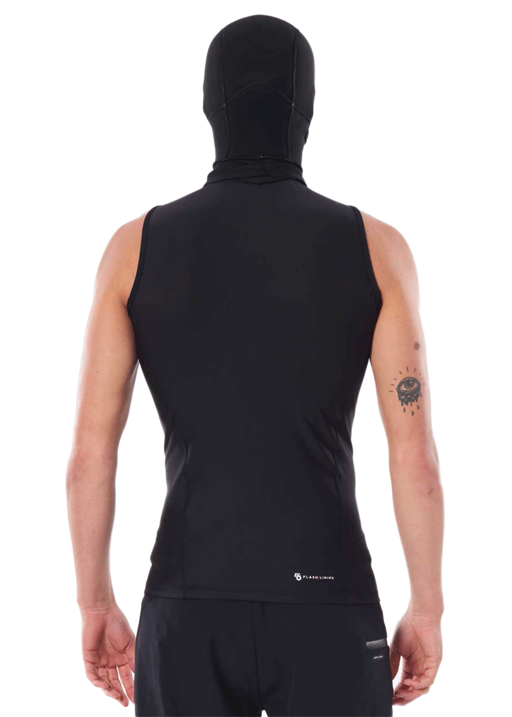 Rip Curl Men's 3mm Flash Bomb Polypro Hooded Vest - Warm & Lightweight for Surfing, Diving & Water Sports