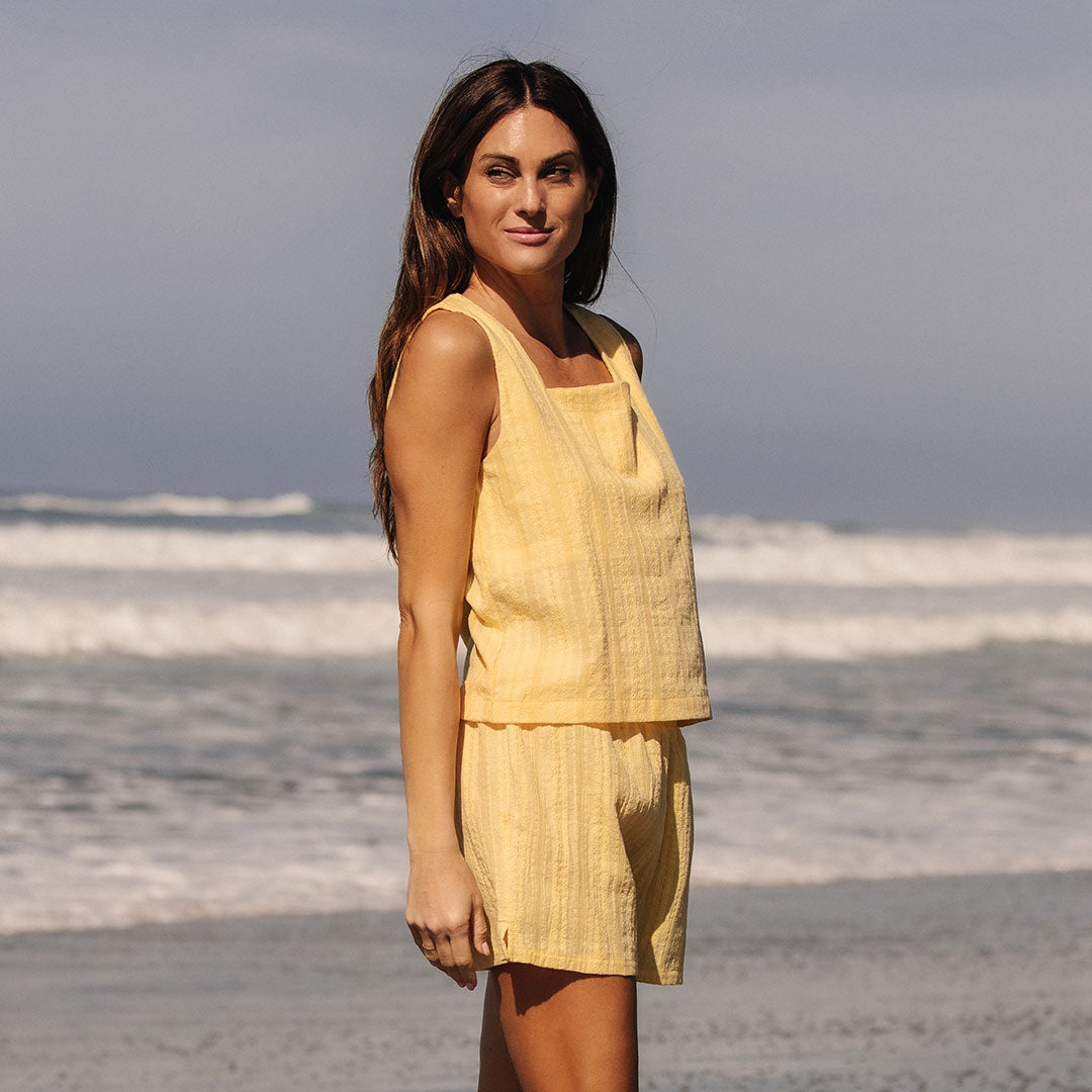 Butter Soft Eyelet Tank Top for Women - Breathable Summer Casual Blouse - Perfect for Beach Outings and Weekend Brunch