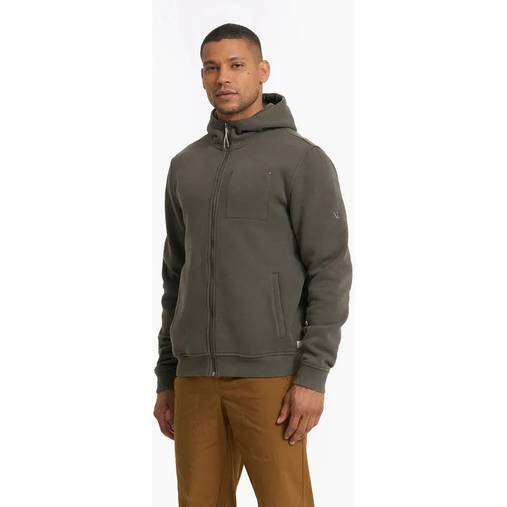 Vuori Men's Seaside Hoodie - Soft & Lightweight Pullover Hooded Sweatshirt for Running, Gym & Casual Wear | Oregano Green
