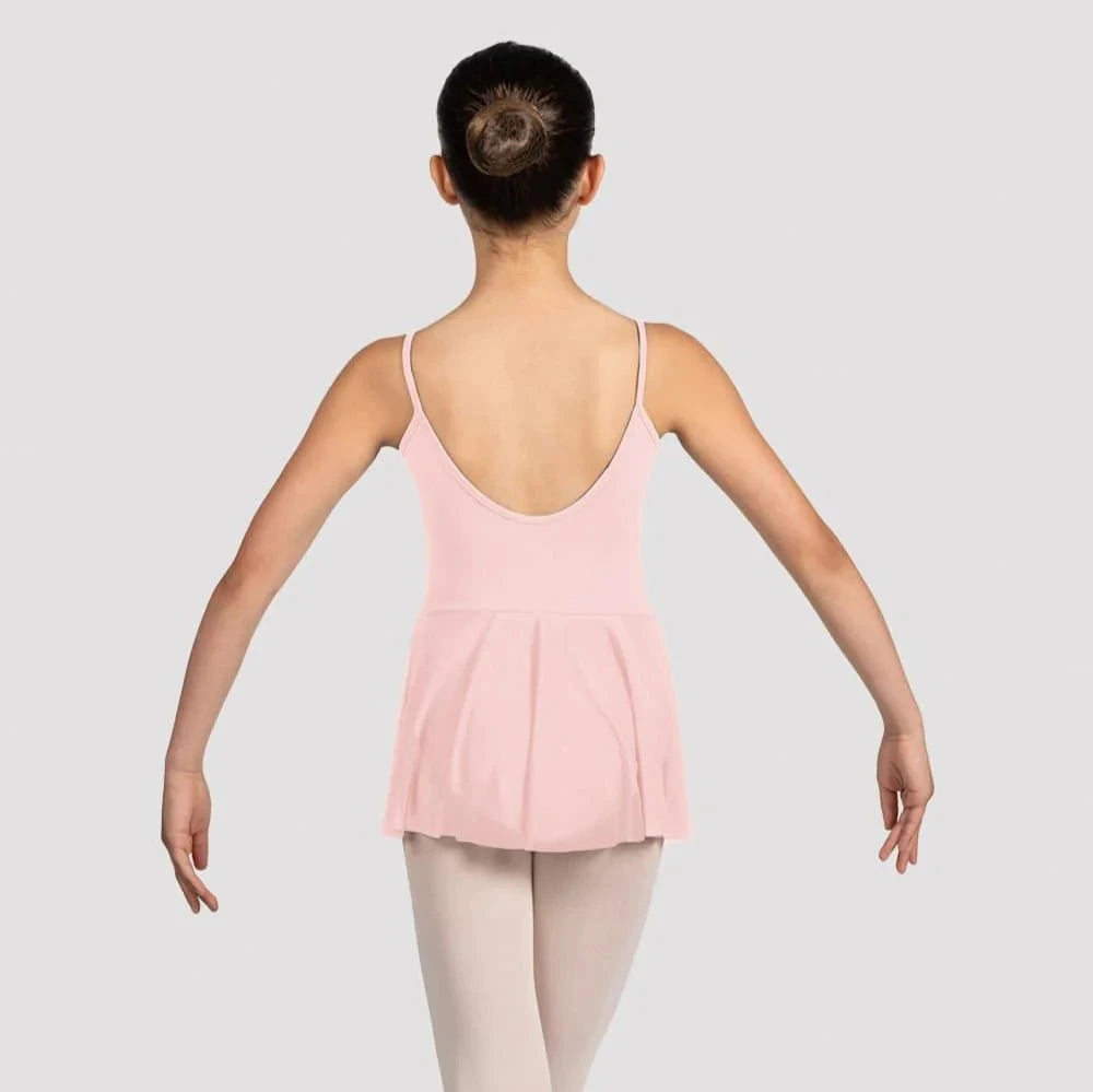 Bloch Mirella Pink Glow Scoop Neck Skirted Leotard for Ballet, Dance & Performance - Perfect for Recitals, Competitions & Practice