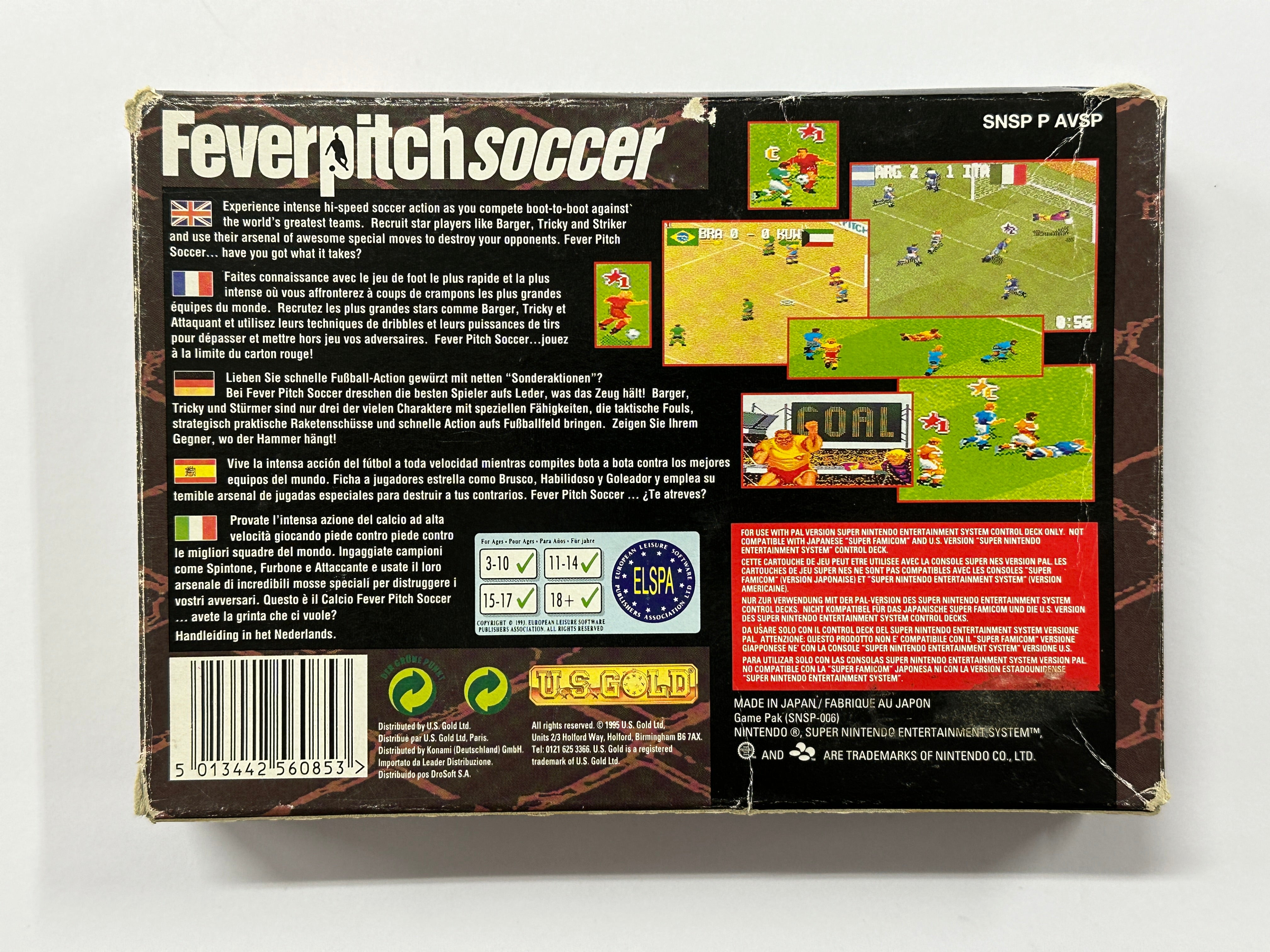 Fever Pitch Soccer Complete In Box - Classic Soccer Board Game for Family Game Night & Sports Fans