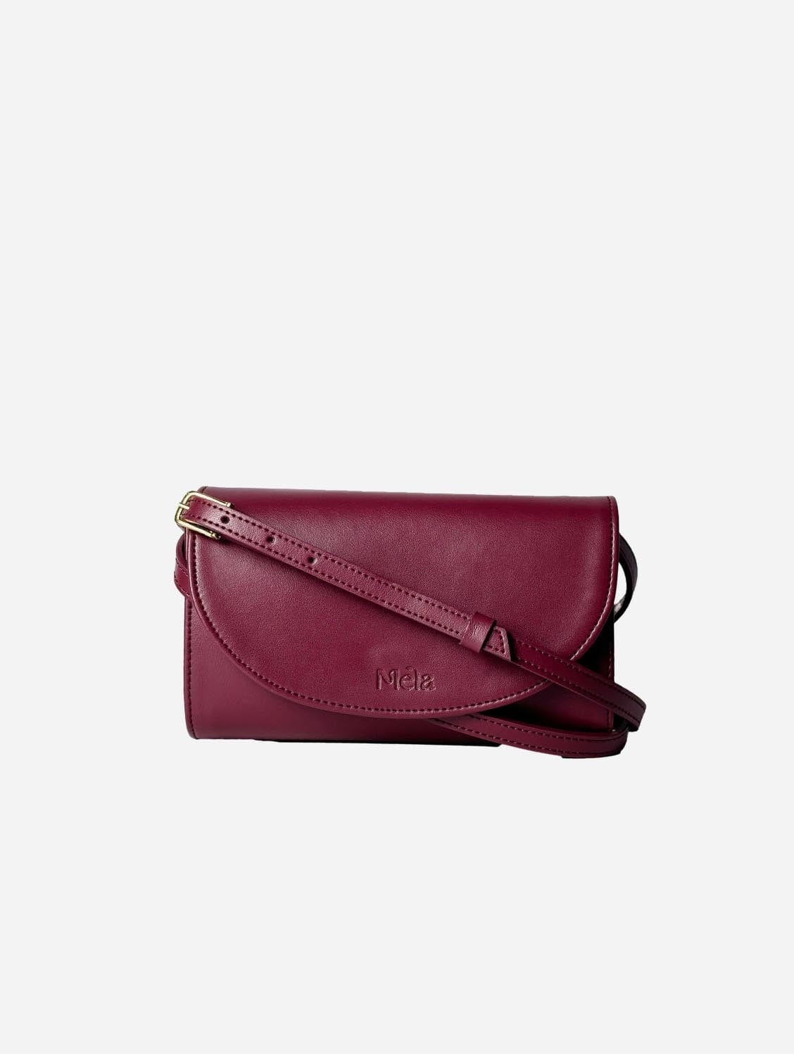 Vegan Leather Crossbody Bag for Women | Marlee Apple Deep Red | Stylish & Ethical Handbag for Everyday Use, Work, and Travel
