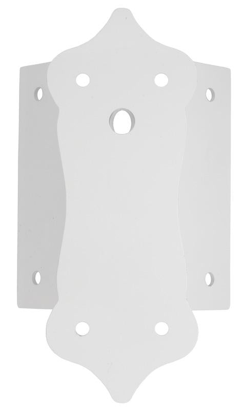 Hornfaste White Wall Mount for Sollero/Solgard - Durable Outdoor Bracket for Garden, Patio, and Balcony Decor