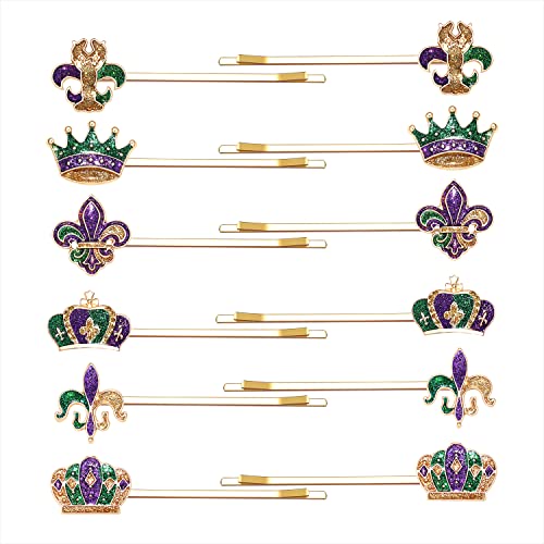 Mardi Gras hairclips A