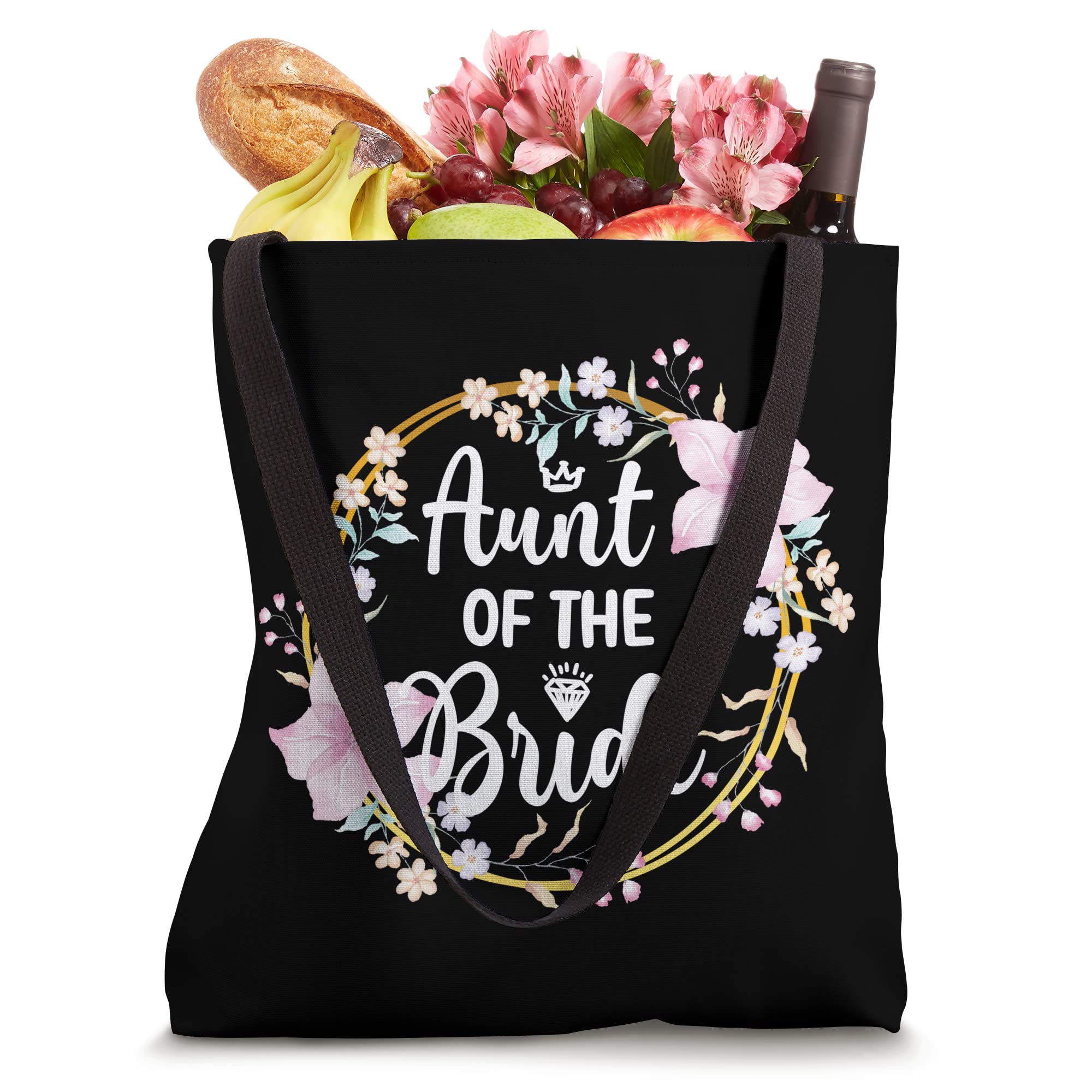 Elegant Aunt of the Bride Tote Bag - Perfect for Bridal Showers, Weddings & Special Occasions - Durable & Stylish Gift for Bride's Aunt