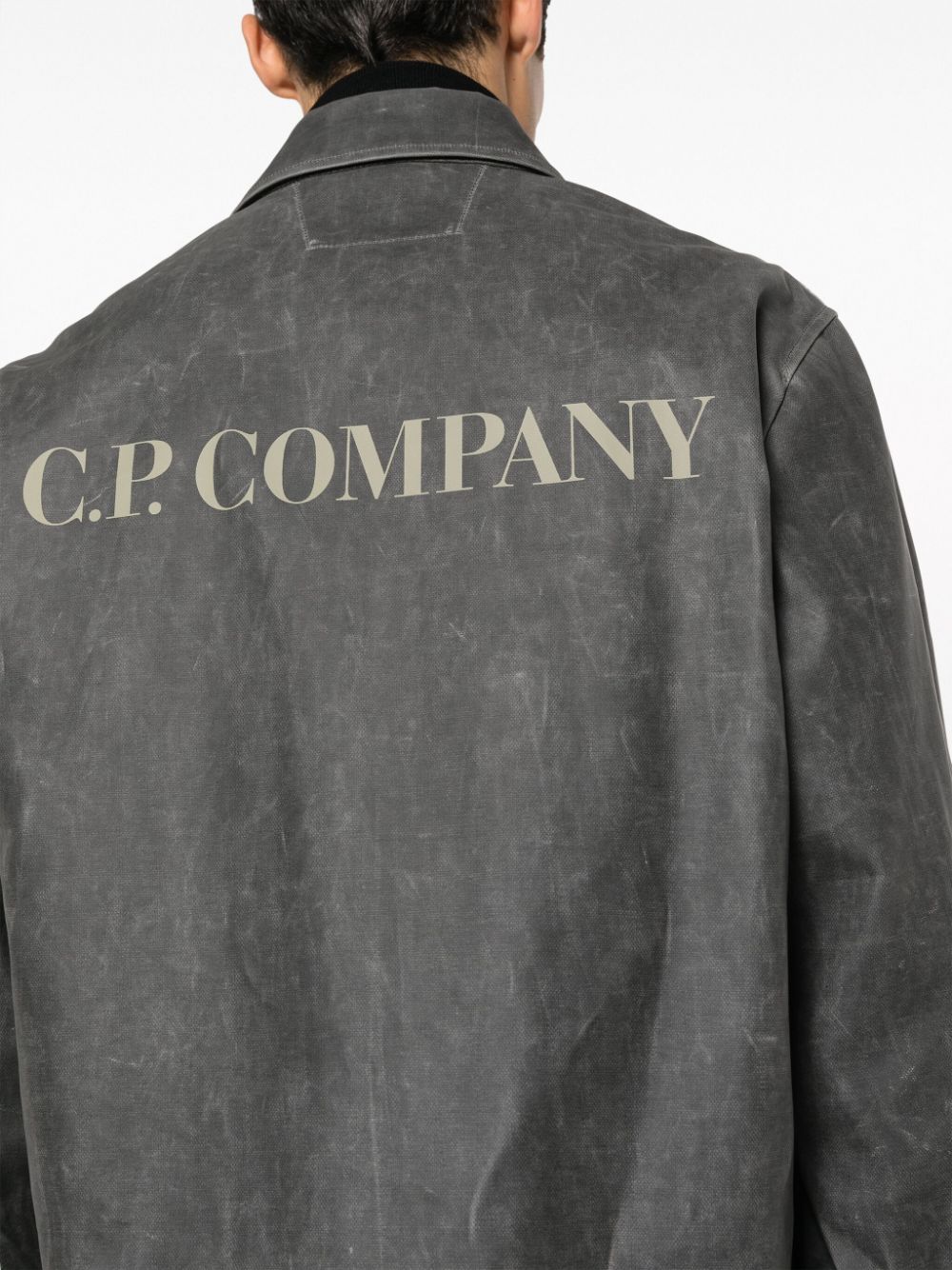 C.P. Company Men's Black Jacket - Lightweight Waterproof Windbreaker for Urban Commuting & Outdoor Activities