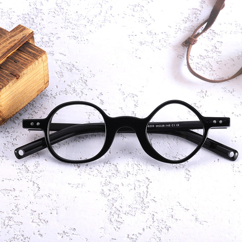 Vintage Retro Round Plate Glasses Frames 98209 - Classic Eyewear for Men & Women - Perfect for Reading, Driving, and Fashion Accessories