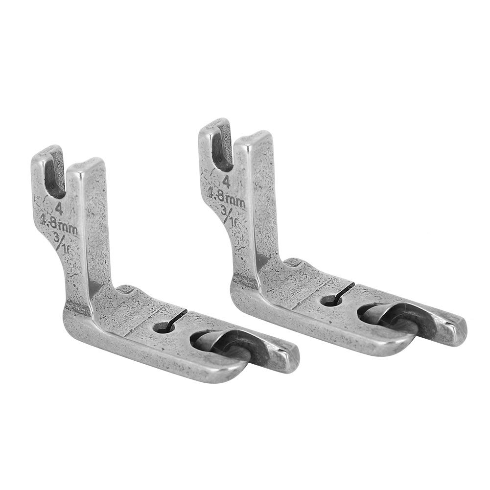 2Pcs Industrial Lockstitch Sewing Machine Hemmer Presser Foot - 3/16