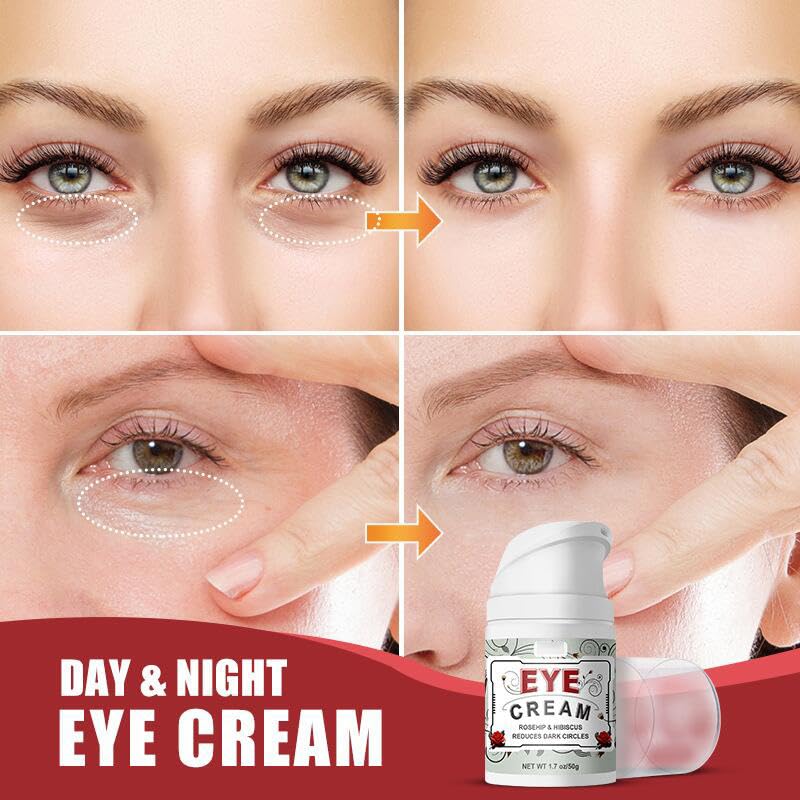 Best Firming Eye Cream for Dark Circles & Puffiness - Natural Anti-Aging Collagen Treatment Reduces Bags Under Eyes & Improves Dryness - Perfect for Sensitive Skin & Daily Skincare Routine