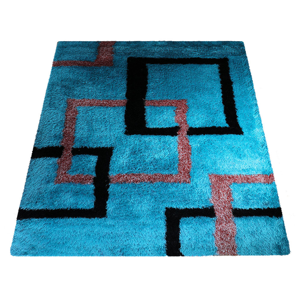 Spiral Hand Tufted Wool Area Rug - Soft Non-Slip Boho Chic Floor Carpet for Living Room, Bedroom, Nursery & Home Decor