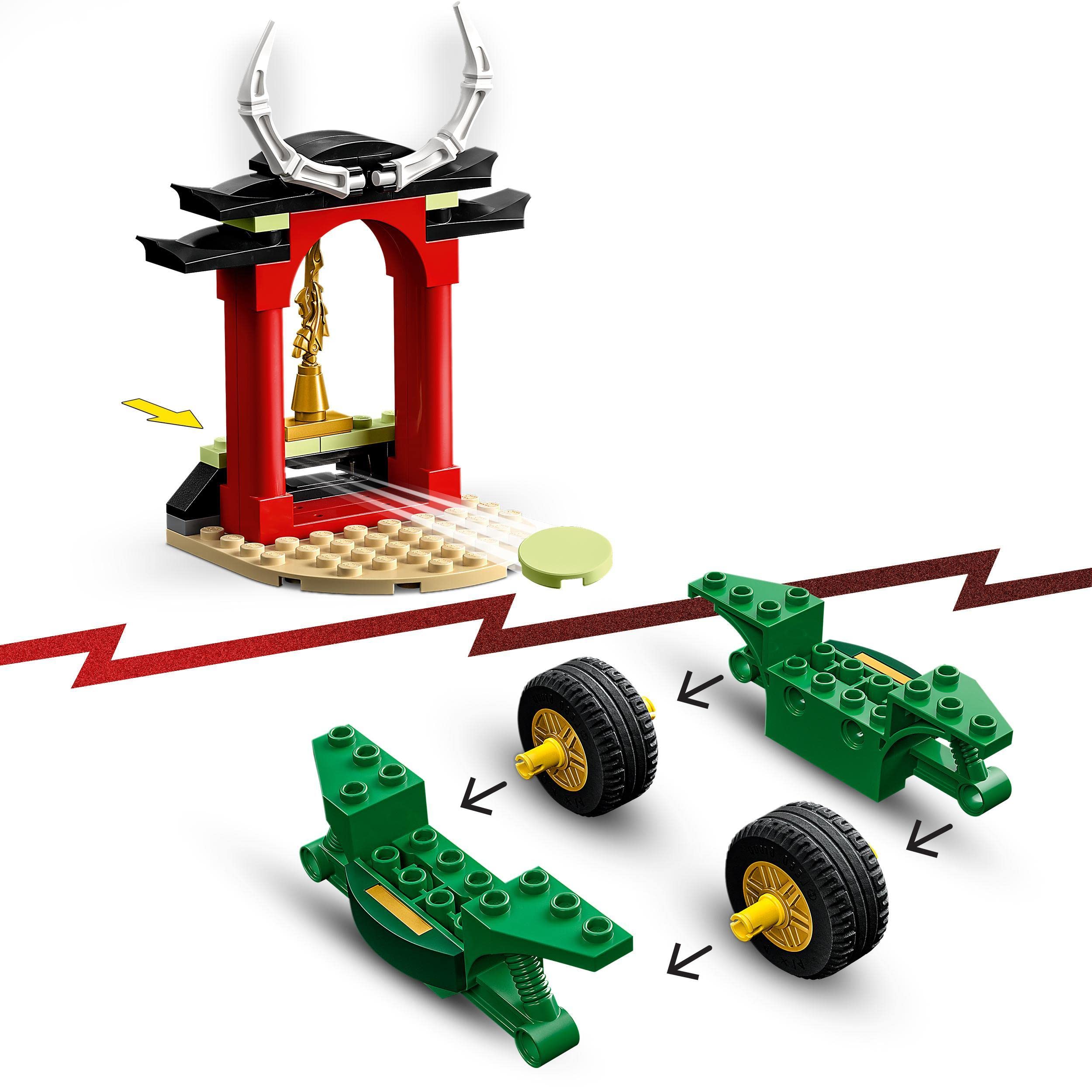 LEGO Ninjago Lloyd's Ninja Motorcycle 71788 - Building Toy for Kids Ages 4+, Educational Play Set with 2 Minifigures, Easy to Build for Beginners - Perfect Birthday Gift for Boys & Girls | Creative Play, STEM Learning, Ninja Adventure Scenes