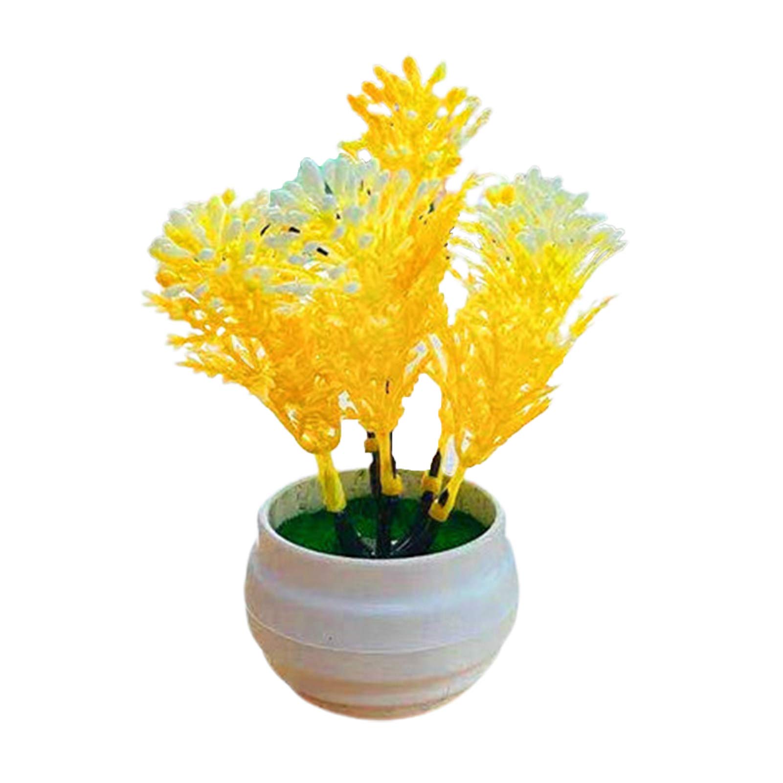 Grey990 Artificial Orchid Plant Pot - Plastic Desktop Potted Decor for Home, Office & Garden - Perfect for Parties, Weddings & Home Decor