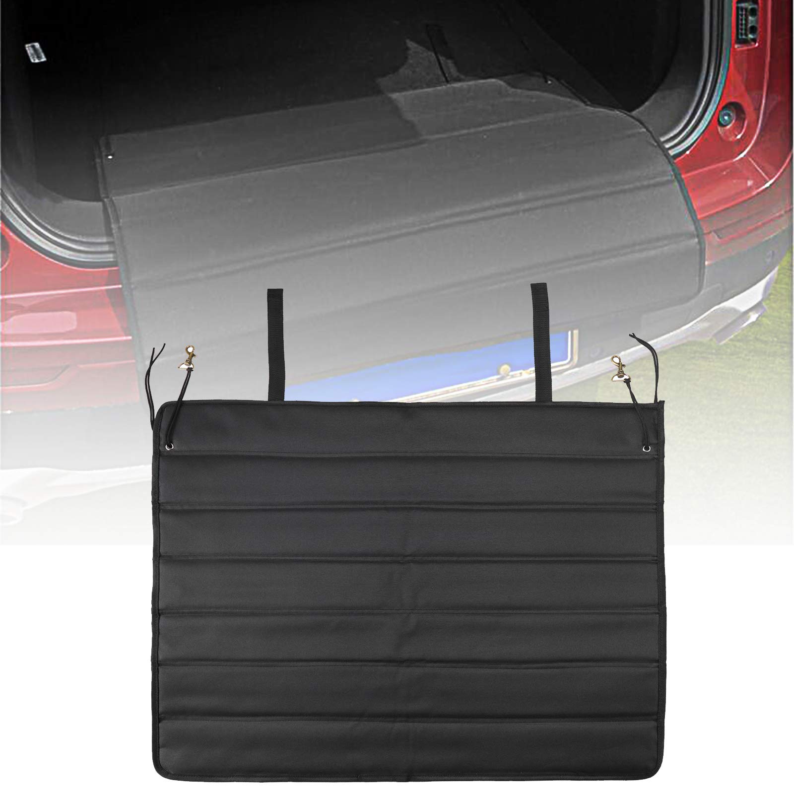 OTOEZ Universal Foldable Car Bumper Guard & Truck Rear Bumper Protector - Heavy Duty Trunk Mat Cargo Liner Floor Mat for Pickup Trucks, SUVs, Vans - Scratch Protection & Loading Assistance for Outdoor Adventures, Moving, Camping