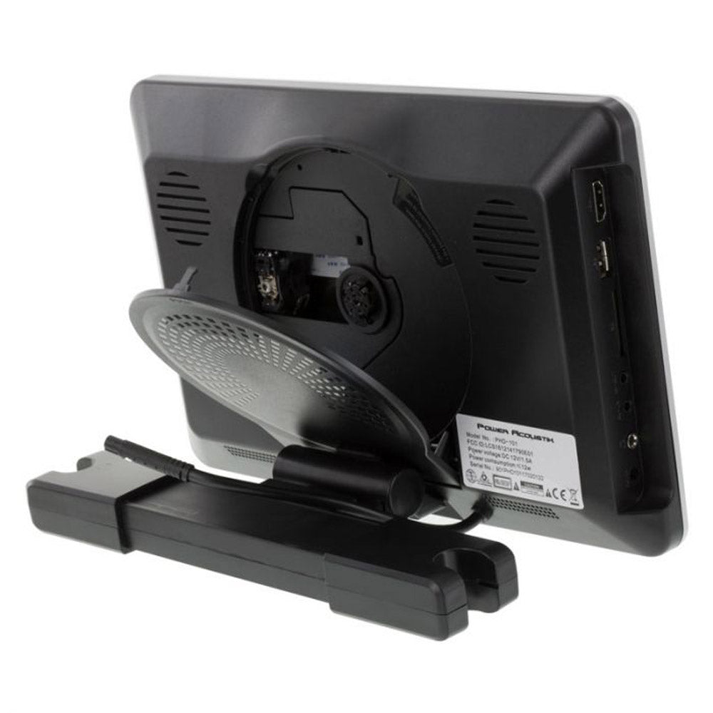 Power Acoustik PHD 101 10.3 Inch LCD Headrest Monitor with Built-In DVD Player, IR Wireless & Headphone Input - Perfect for Car Backseat Entertainment System