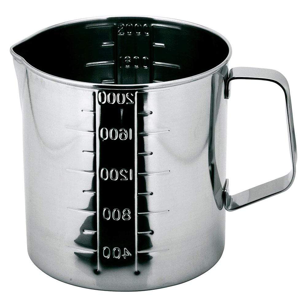 Ichibishi Mitsuwa Stainless Steel Measuring Cup with Spout - 4-Piece Set for Baking, Cooking & Liquid Measurement in Kitchen