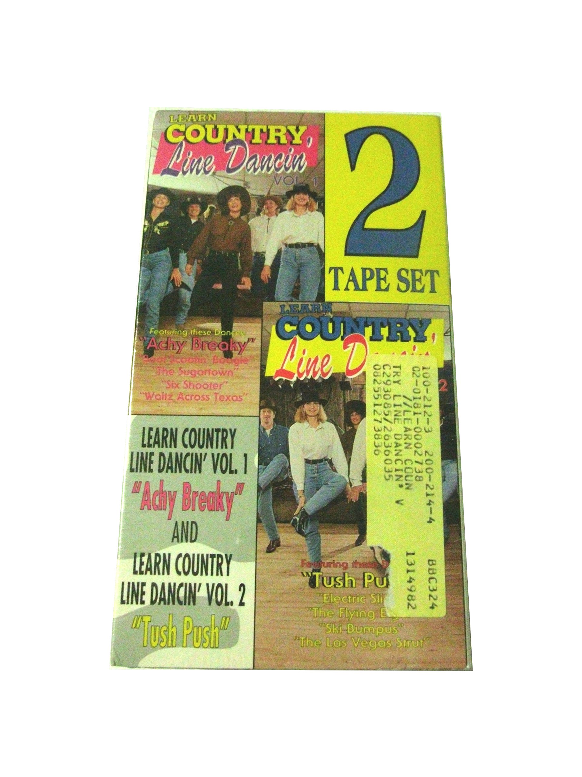 Learn Country Line Dancing Vol. 1 & 2 - Instructional Dance Videos for Beginners & Intermediate [VHS] - Perfect for Parties, Weddings & Country Music Events