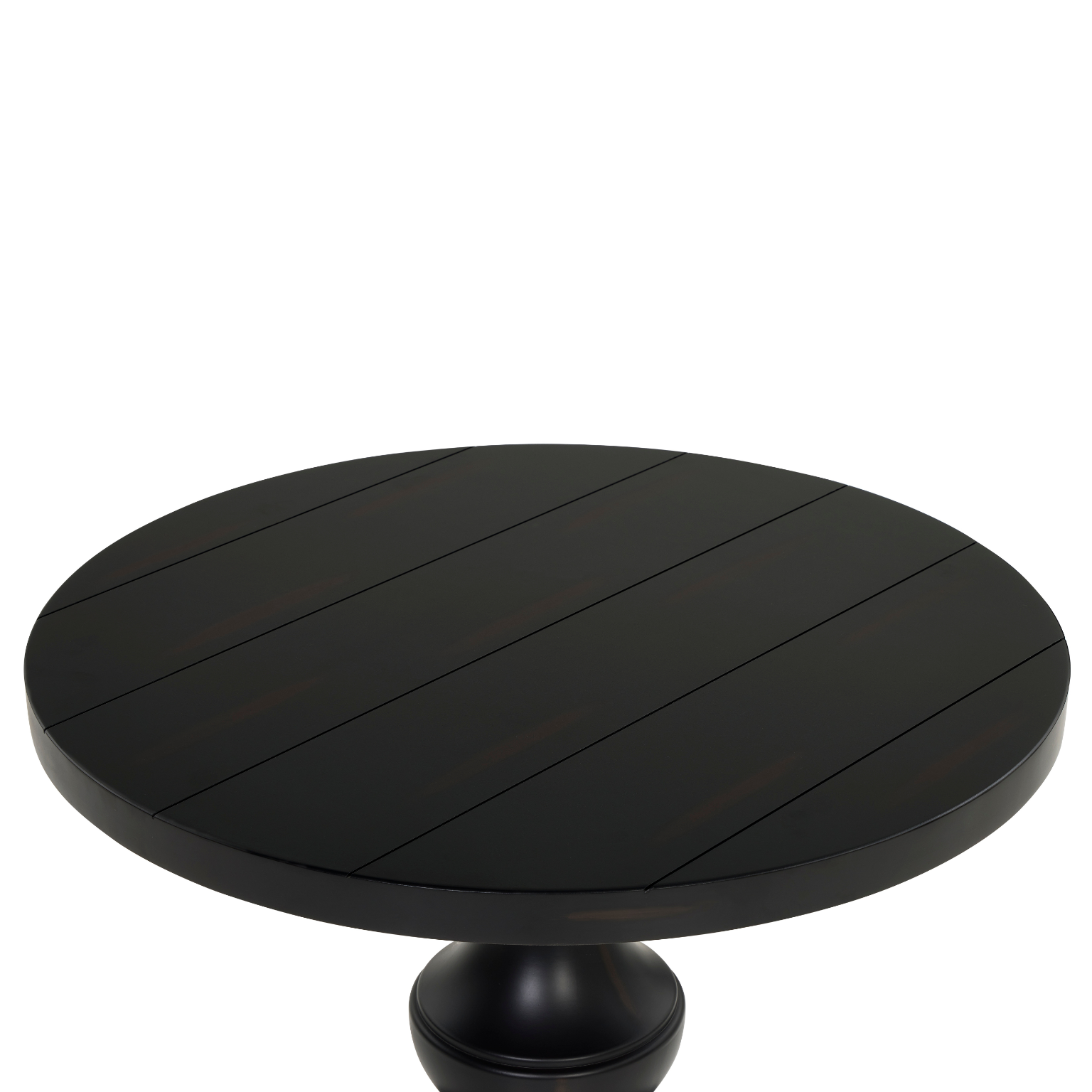 Roundhill Furniture Caesar Traditional Round Pedestal End Table - Classic Wood Side Table for Living Room, Bedroom & Office - Perfect for Coffee, Lamps & Decor