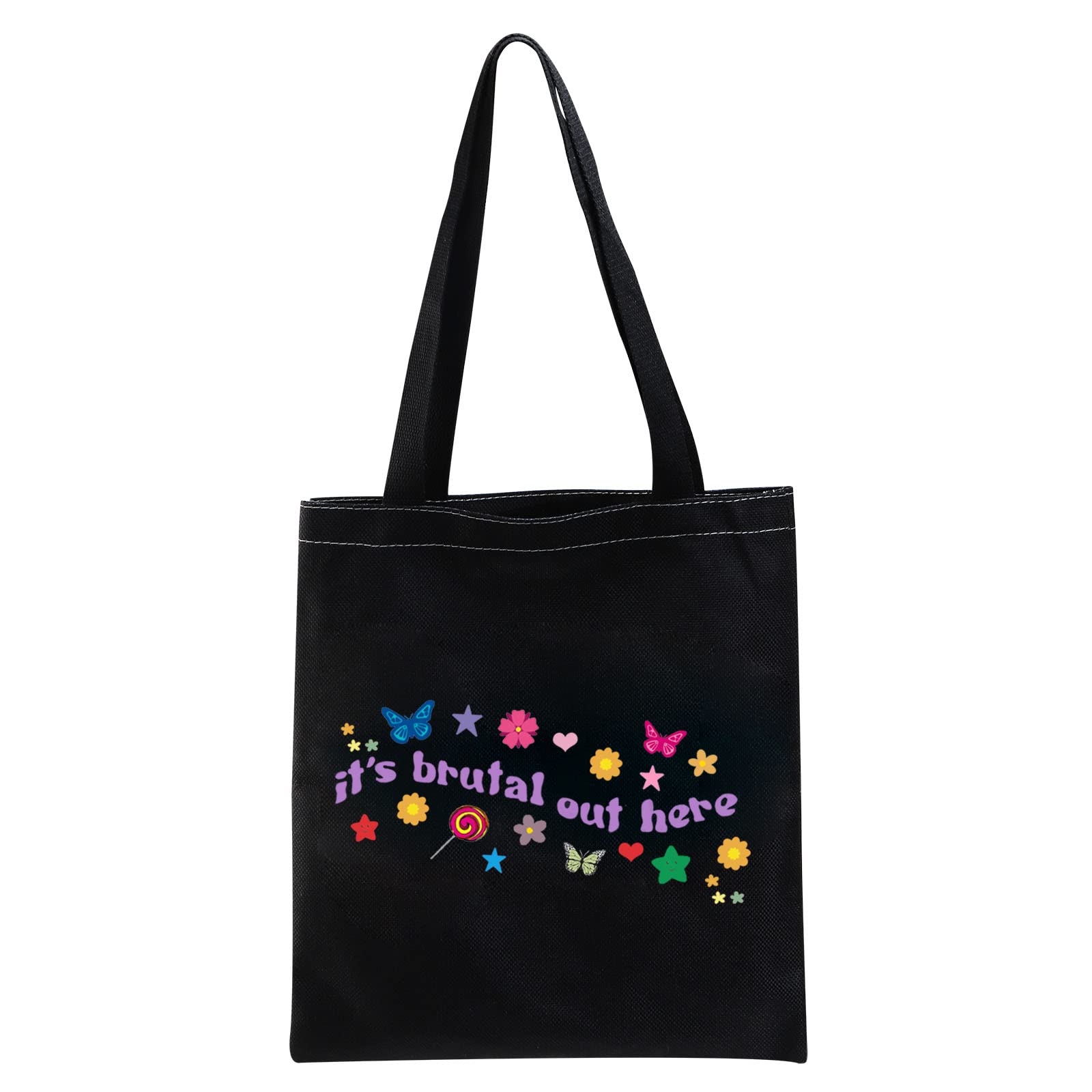 XYANFA Singer Themed Makeup Bag - Music Lover Cosmetic Pouch for Girls & Women - Perfect Fan Gift for Concerts, Tours & Backstage (Brutal Out Here Tote Bag Design)