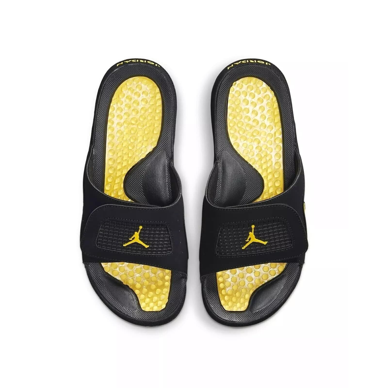 Nike Jordan Hydro IV Retro Men's Slides - Black/Tour Yellow | Comfortable & Stylish Sandals for Men | US Size 14 | Perfect for Poolside, Beach, Gym & Casual Wear