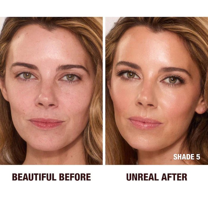 Charlotte Tilbury Unreal Skin Sheer Glow Tint Hydrating Foundation Stick - Lightweight, Buildable Coverage for Natural Glow | Perfect for Daily Wear & Special Occasions