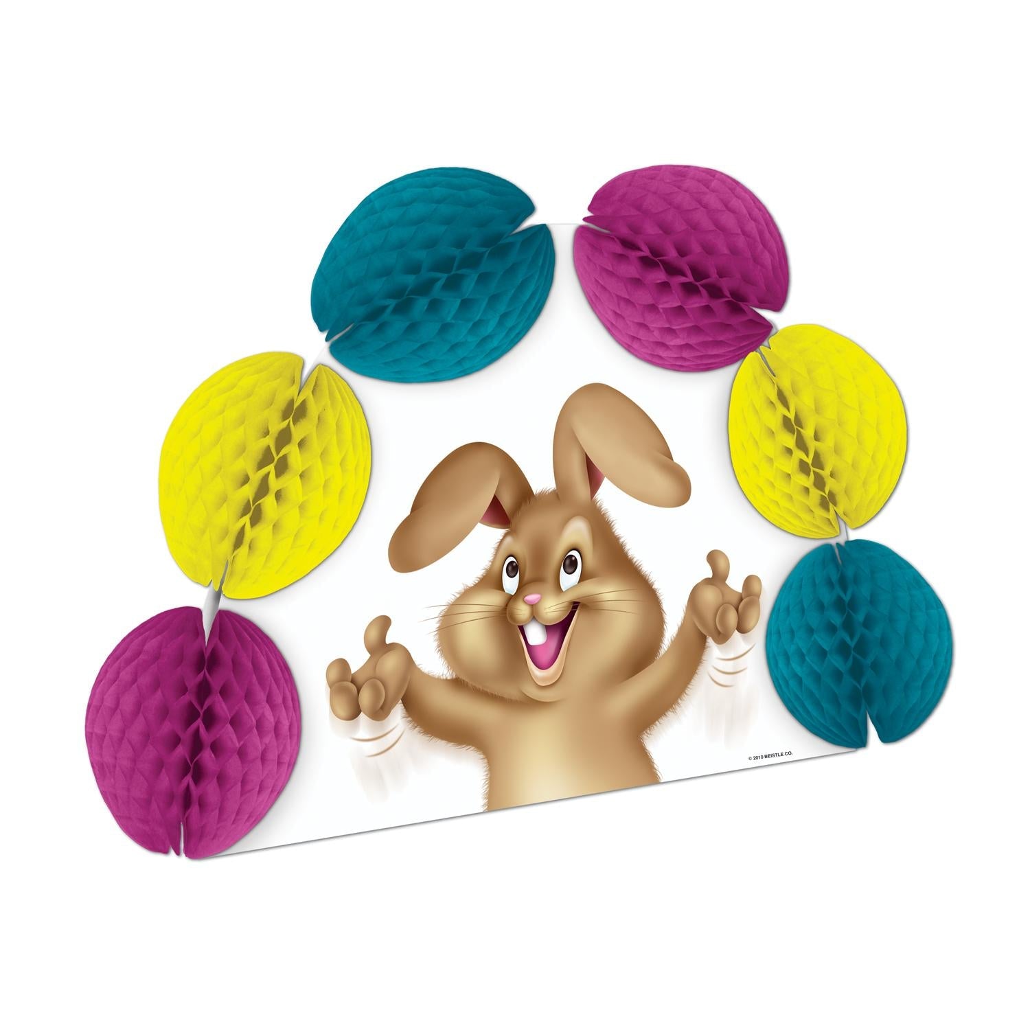 12 Pack Beistle Easter Bunny 2-Sided Centerpiece Decorations - Easter Table Decor, Party Supplies for Spring Celebrations & Home Decoration