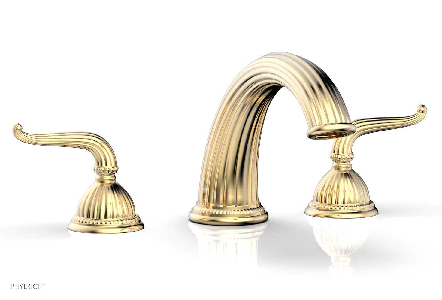 GEORGIAN & BARCELONA Deck Tub Set with Lever Handles K1141P - Modern Bathroom Faucet for Outdoor Deck, Patio or Garden