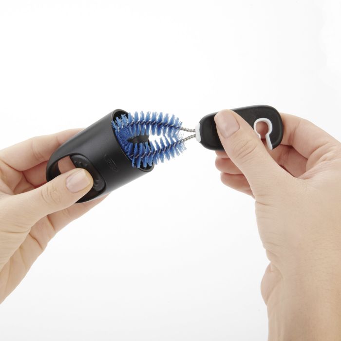 Good Grips Water Bottle Cleaning Brush Set - Long Handle Bottle Brush for Reusable Water Bottles, Stainless Steel Tumblers, Mugs & Glass Jars - Perfect for Home, Office & Travel Use