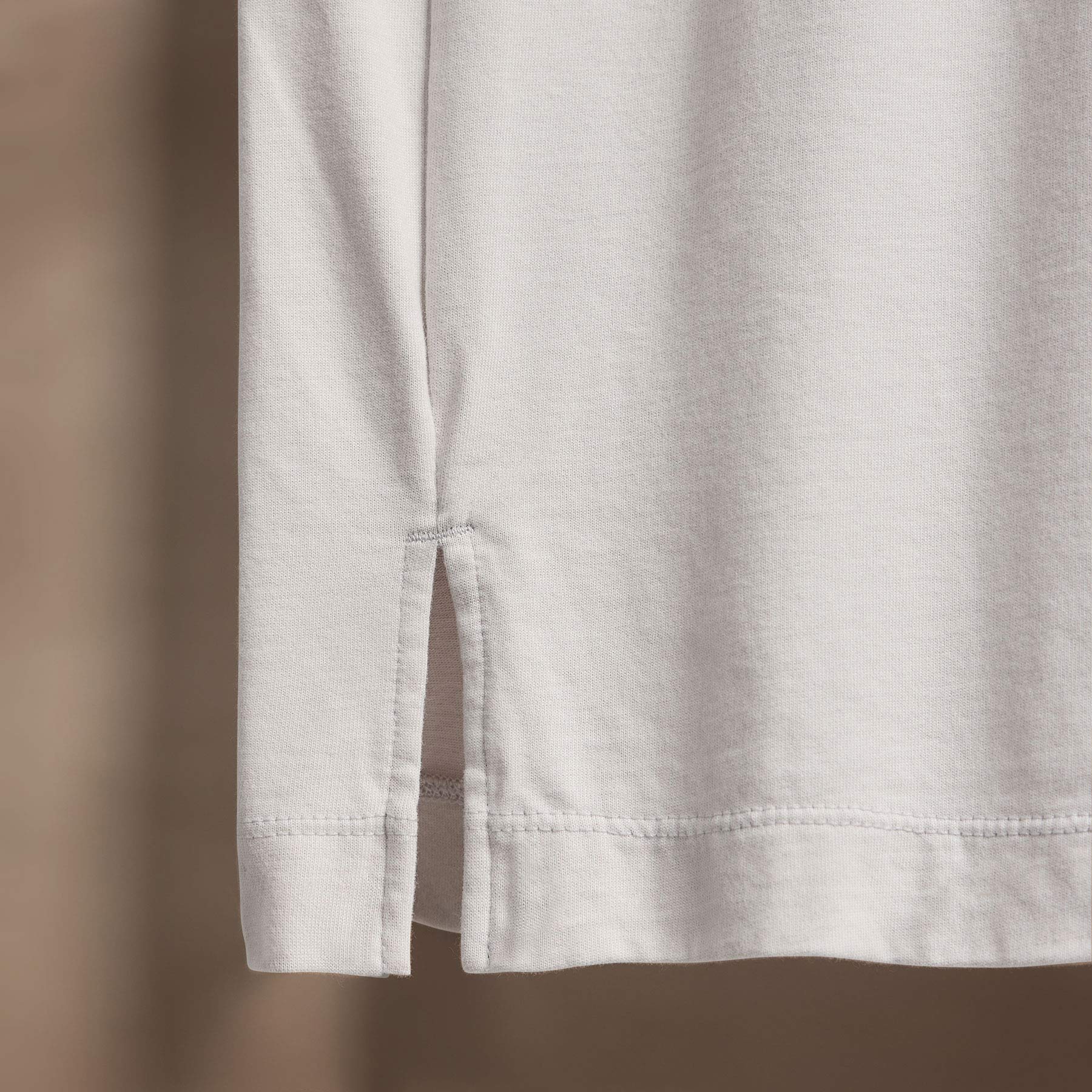 Premium Heavyweight Luxe Jersey Crew Neck T-Shirt in Light Mist - Soft & Comfortable for Casual Wear, Layering & Everyday Outfits