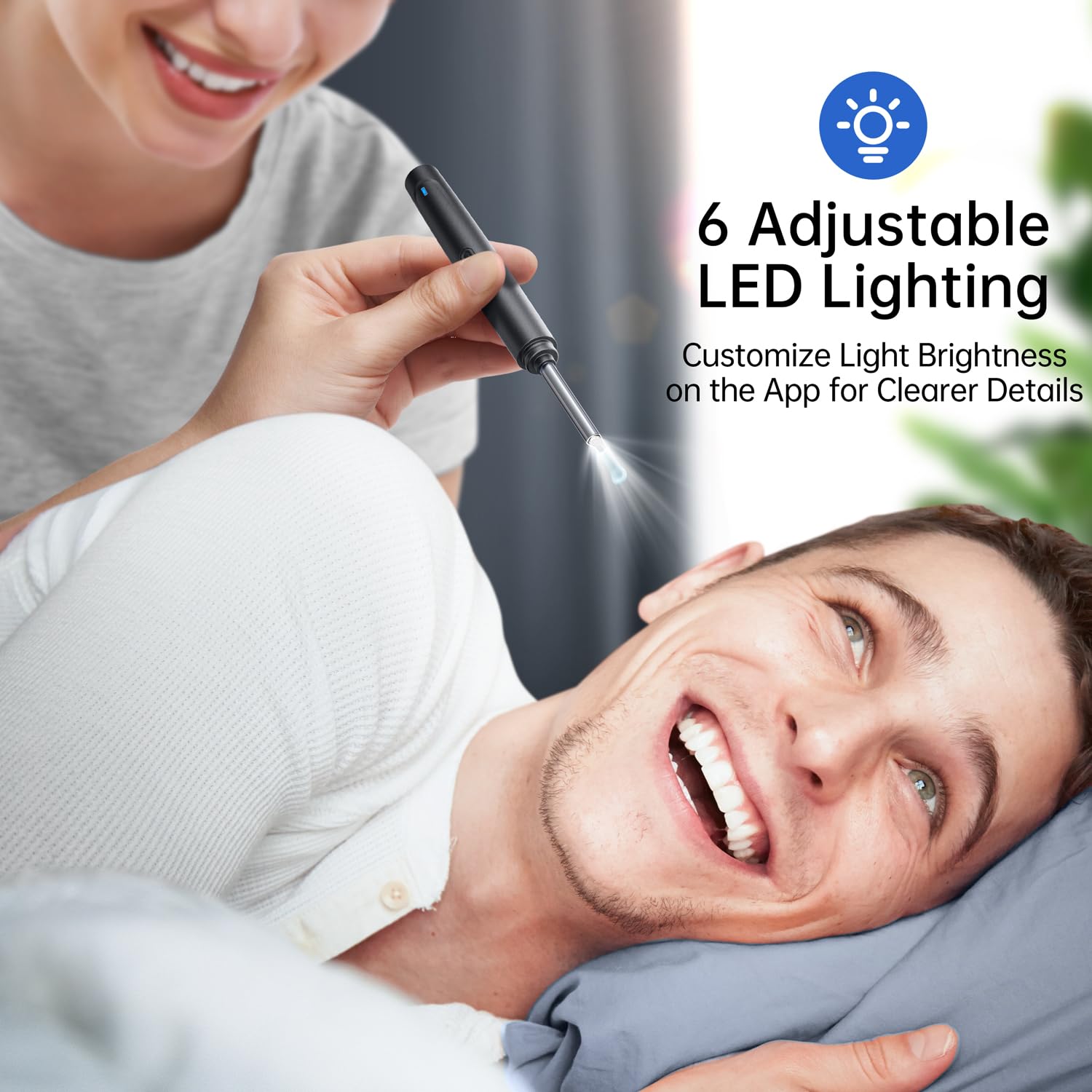 Ear Wax Removal Tool with 1296P HD Camera & 6 LED Lights - Professional Ear Cleaning Kit for Safe Wax Removal at Home - Perfect for Personal Hygiene, Kids Ear Care, and ENT Health Maintenance