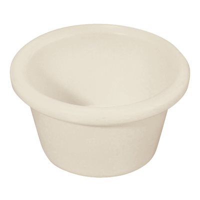 Winco 3 Oz Melamine Ramekin - Durable White Serving Bowl for Desserts, Soups & Dips | Perfect for Restaurants, Catering & Home Baking Use