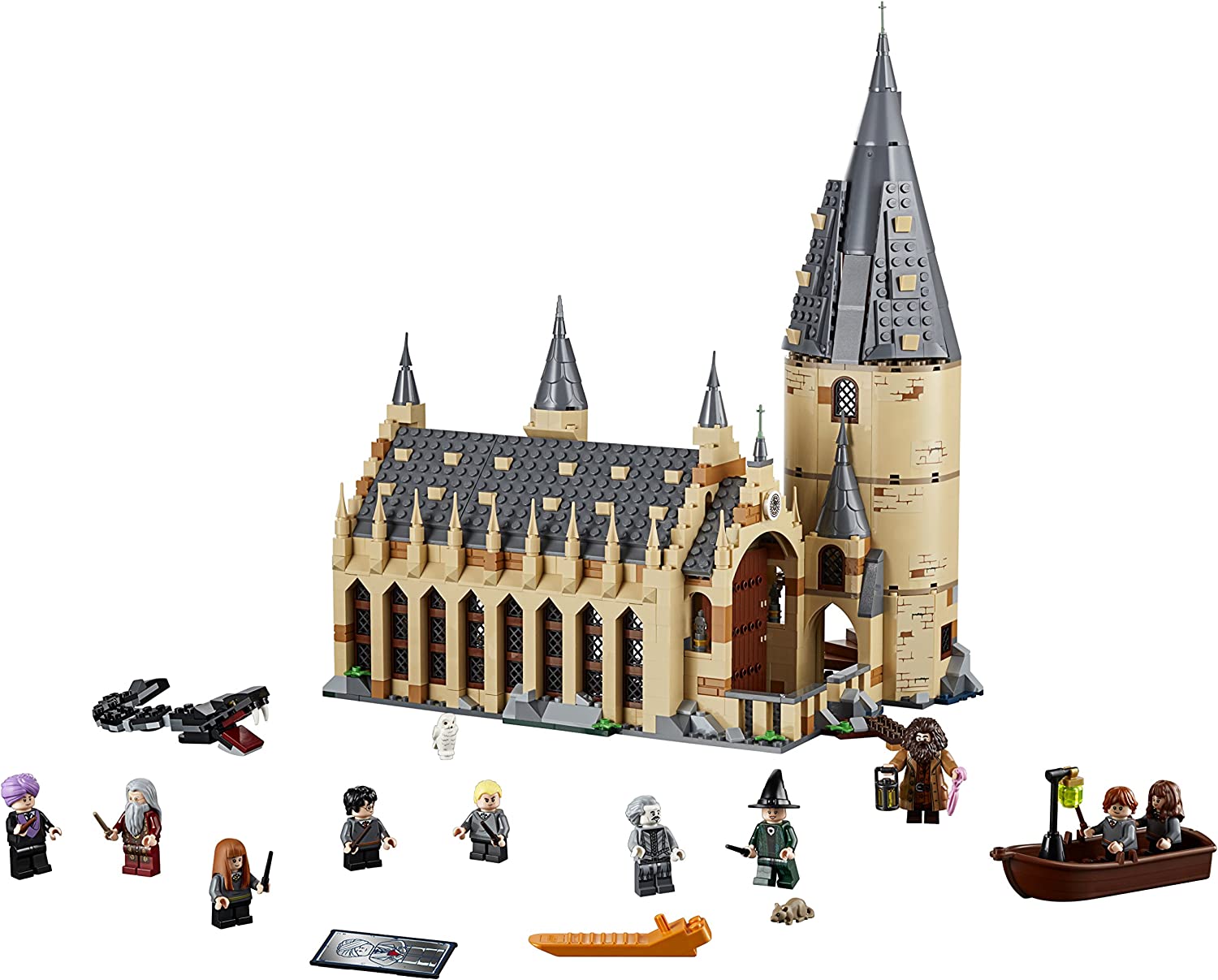 LEGO Harry Potter Hogwarts Great Hall 75954 Building Kit - Collectible Castle Model with 10 Minifigures for Kids & Adults - Perfect for Harry Potter Fans & Creative Play