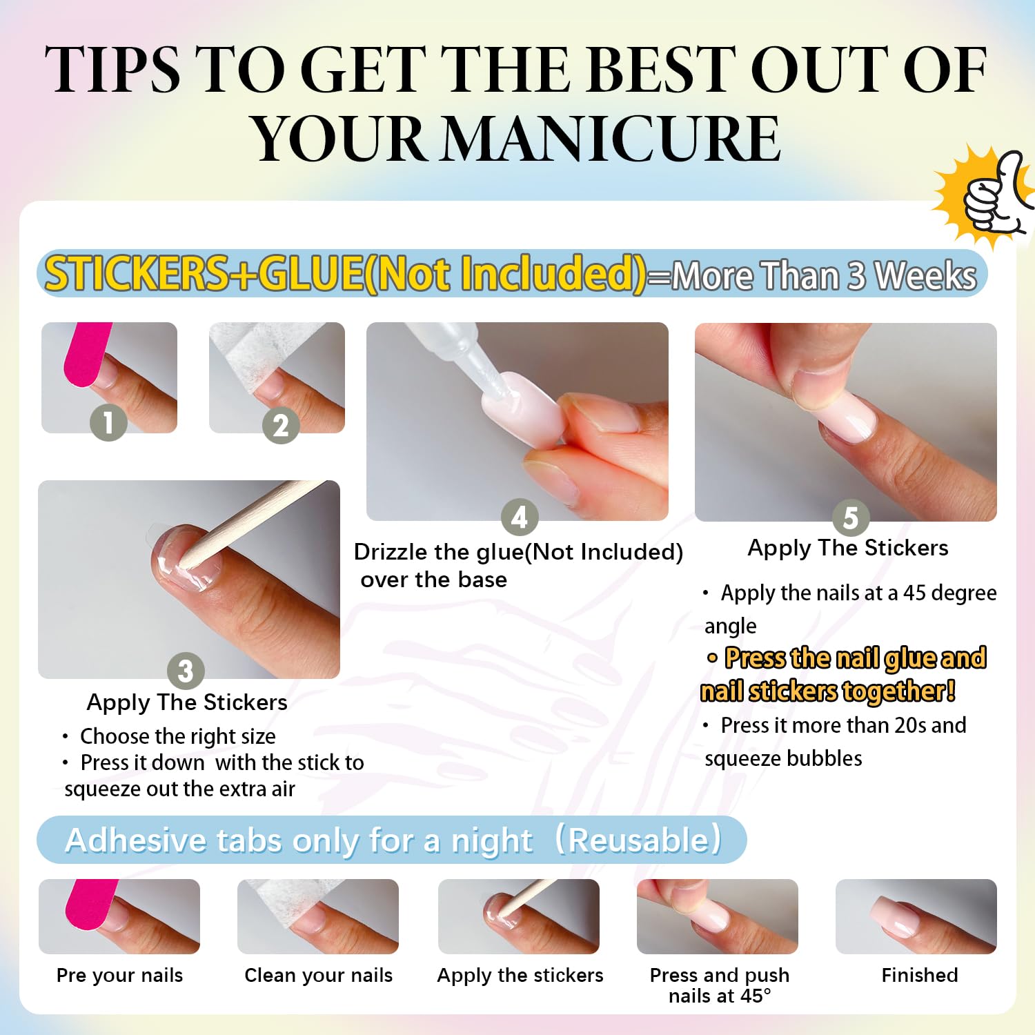 KQueenest 48 Pcs Almond Press on Nails - Medium Length White Fake Nails with Glue, Acrylic Stiletto Nails for Women, Long-Lasting Gel Stick on Nails for Manicure & Nail Art | Perfect for Parties, Weddings, and Daily Wear