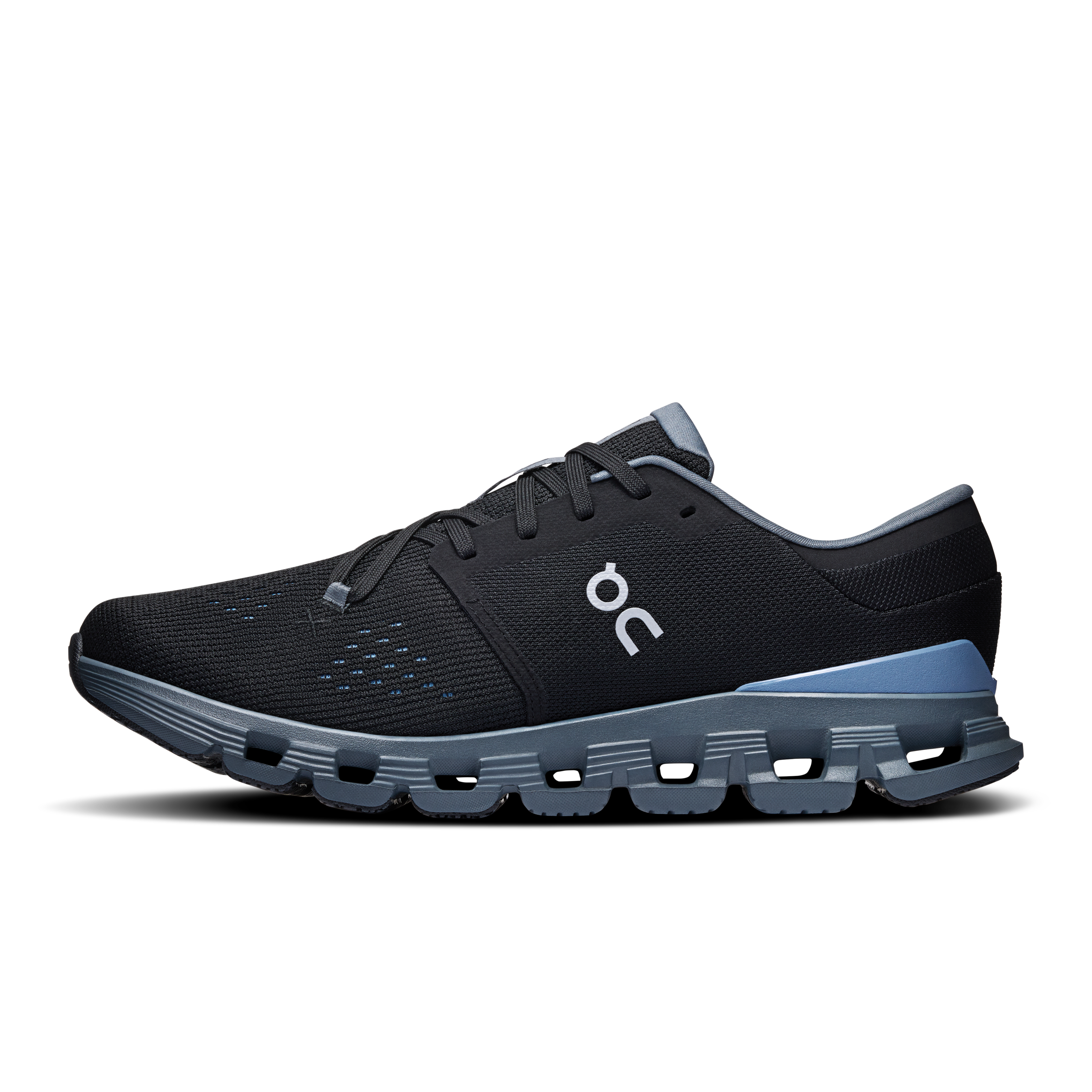 Men's Cloud X 4 Running Shoes - Lightweight & Breathable Black/Chambray Athletic Sneakers for Jogging, Gym Workouts & Daily Wear